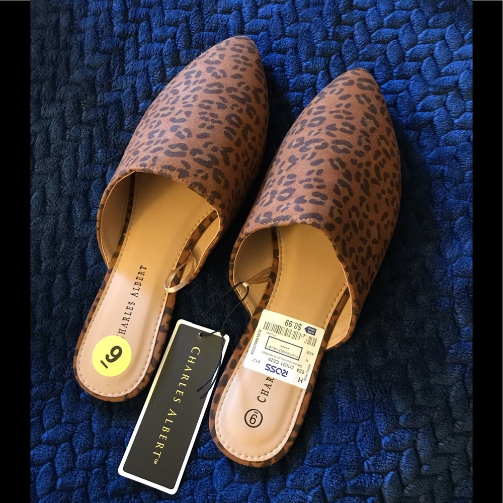 Cheetah Pointed Sandal Flats